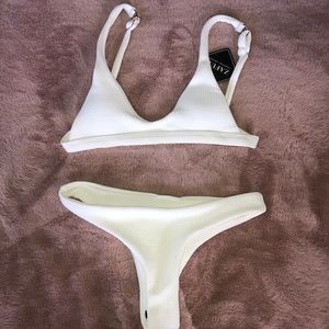 White zaful bikini ✨